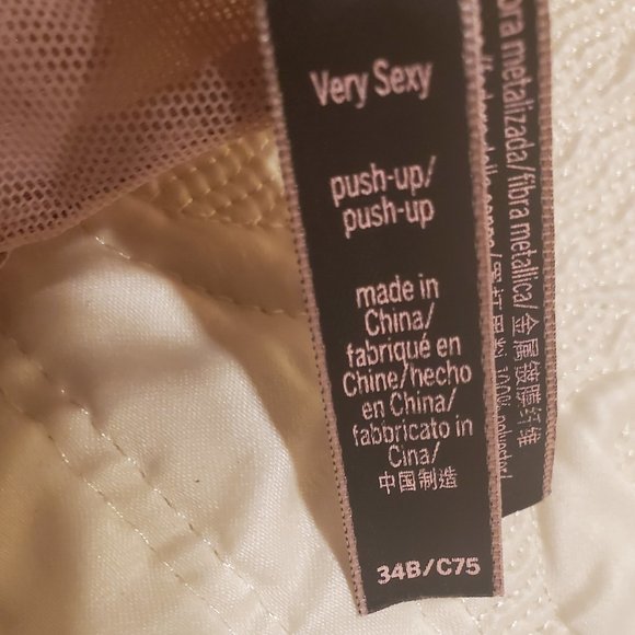 Victoria's Secret Bra 34B Rose with Gold Details - Picture 6 of 7